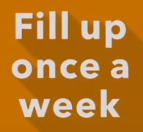 Enough BTO output to fill up as little as ONCE a WEEK!